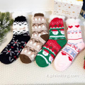 calzini da pantofola sfocata di lusso di lussuoso Natale per adulti